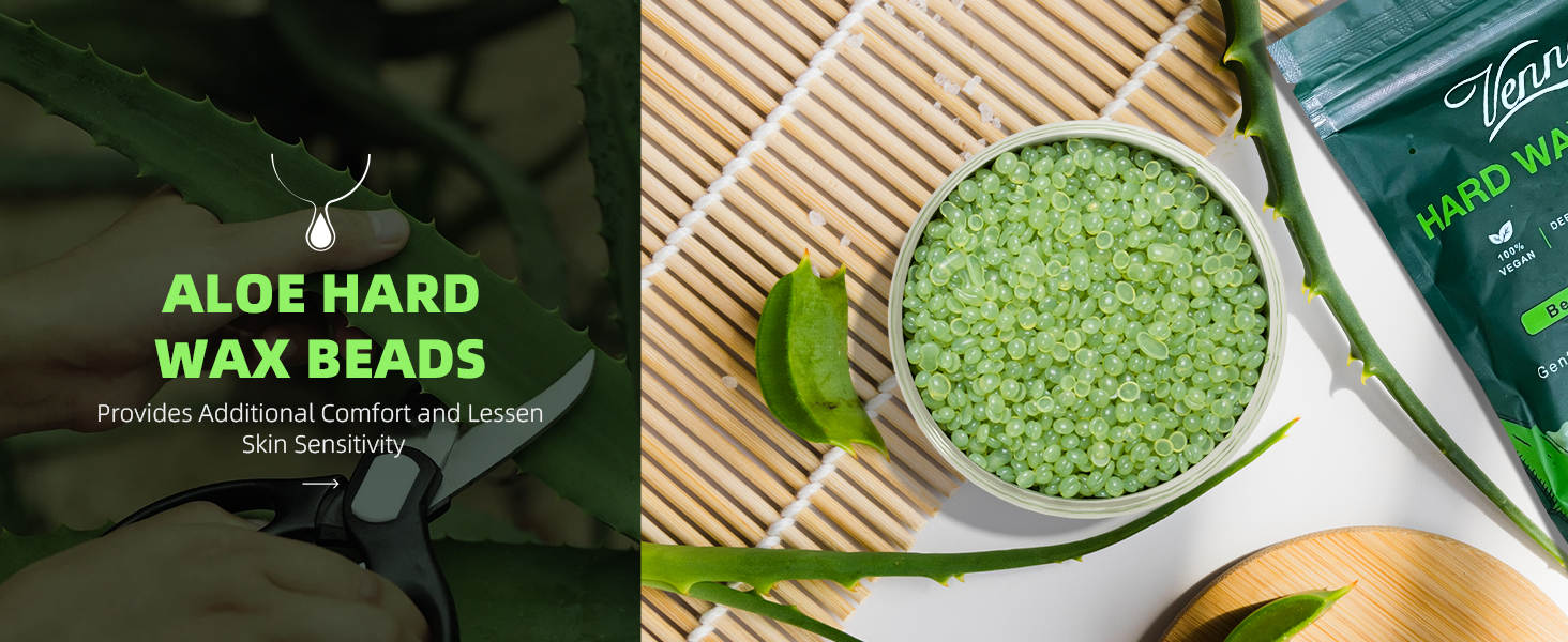 aloe hard wax beads