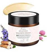 Wild Yam Cream 2oz, Organic Balancing Cream for Women, Menopause and PMS Support, Deep Nourishmen...