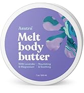 ASUTRA Magnesium Body Butter Lotion with Lavender Scent, 7 oz - Soothing Shea Butter & Almond Oil...