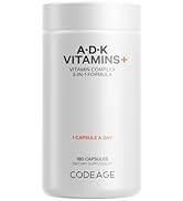 Codeage ADK Vitamin Supplement - 6 Months Supply - Daily Vitamins A D K Pills - Vitamin A, 5000 I...