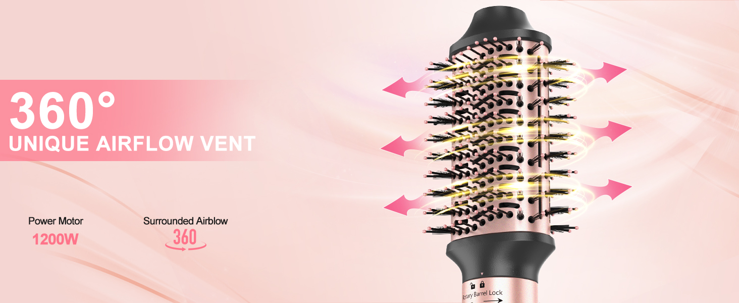 hot air brush styler and dryer hot-air hair brushes 5 in 1 hair styler air brush hair styler