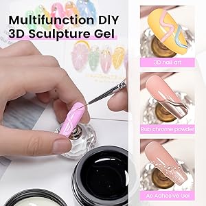 sculpting gel for nail art 3d clear gel nail art 3d gel nail art sculpture