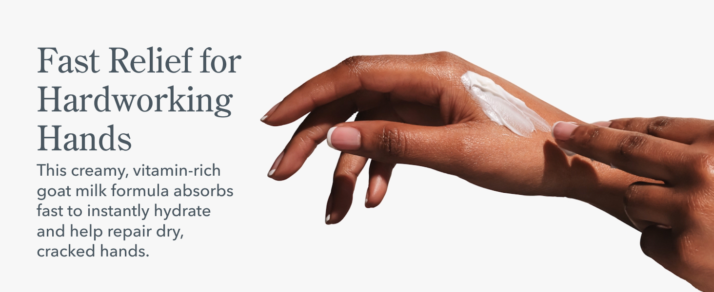 Beekman 1802 Pure Hand Cream lotion is vitamin-rich for fast relief
