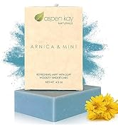 Aspen Kay Naturals Handmade Arnica & Mint Soap. Vegan, Cold processed - Olive, Shea Butter, Cocon...