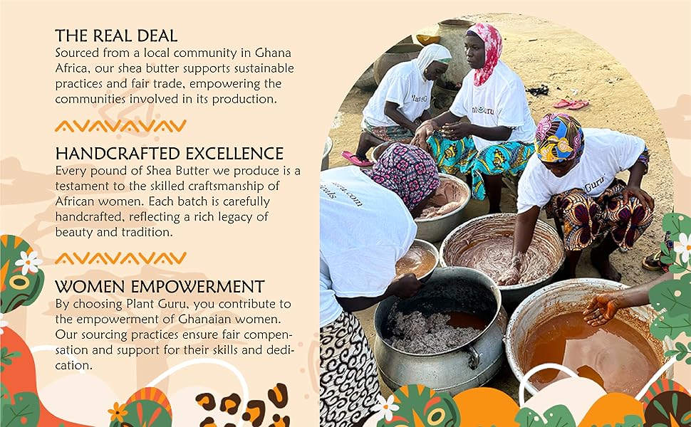 Women producing Shea Butter