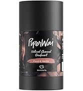 PiperWai Natural Deodorant w/Activated Charcoal | Odor Protection, Vegan, Aluminum Free, Shark Ta...