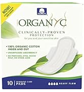 Organyc - 100% Certified Organic Cotton Feminine Pads - Heavy Flow, 10 Count (Pack of 1) (B003ART...