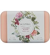 Mistral Classic Bar Soap, Lychee Rose, 2 Bars