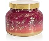 Capri Blue Glimmer Jar Candles - Luxury Holiday Scented Candles for Home - Long Lasting Soy Wax Blend - Scented Holiday & Home Decor - Tinsel & Spice Oversized Jar (28 oz)