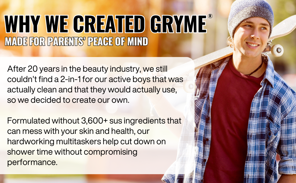 We created Gryme for parents' peace of mind