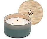 Calyan Wax Co. 3 Wick Candle, Resilience Series, Evergreen + Eucalyptus Scented Candle, 30+ Hour Burn Time, 3 Wick Soy Candles, Non Toxic & Vegan Soy Wax, Glass Scented Candles, 8oz