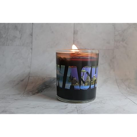 Color Changing! State Landscapes ThermoH Exray Candle (State of Washington) - Reusa...