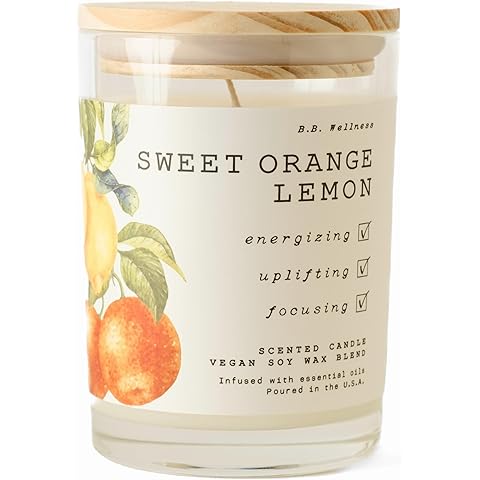 B.B. Wellness | Hand Poured Soy Wax | Made in Small Batches | 40 Hours | 9 oz | Inf...