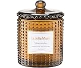 LA JOLIE MUSE Fall Candle | Sahara Amber Candles – Bergamot, Clove & Amber | 10 oz Soy Candle | Natural Soy Wax | 55 Hours Clean Burn | Gift-Ready for Cozy Nights | Elevated Fall Décor