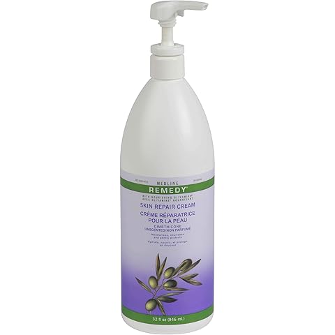 Medline Remedy Unscented Olivamine Skin Repair Cream and Body Lotion, 32 Fluid Ounce