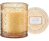 LA JOLIE MUSE Amber and Sandalwood Scented Candle | Santal Himalayen Candle | 6oz Luxury Soy Candle | Clean Burn & Long-Lasting | Gift-Ready for Hosts & Gatherings | Elegant Home Décor
