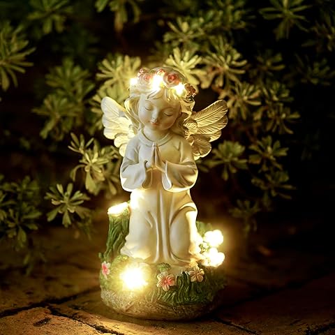 Angel Garden Decor Statue Solar Angel Decorations for Yard Outdoor Decorations for ...
