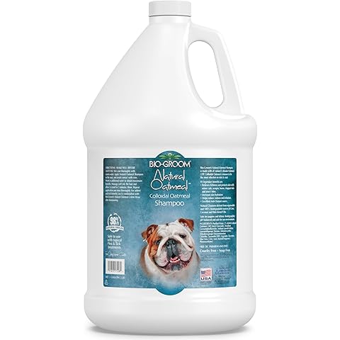 Bio-Groom Oatmeal Dog Shampoo – for Allergies and Itching, Cruelty-Free, Dog Bathing Supplies, Puppy Shampoo for Sensitive Skin, Made in USA, Anti-Itch Dog Products – 1 Gallon