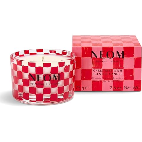 NEOM- Christmas Wish Luxury Scented Candle | Essential Oil Aromatherapy Candle | Mandarin & Cinnamon | Gift… (Travel Size)