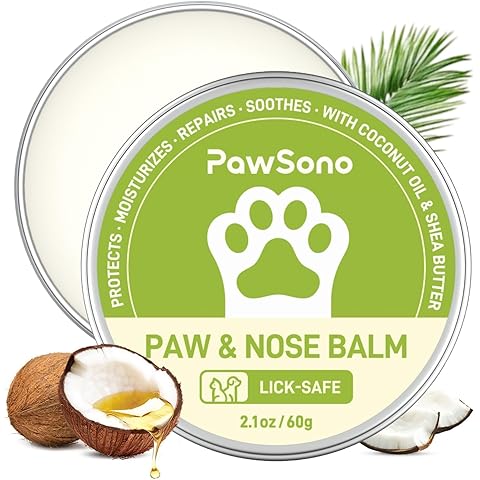 Lick-Safe Dog Paw & Nose Balm with Coconut Oil | All-Natural Moisturizer & Soother ...