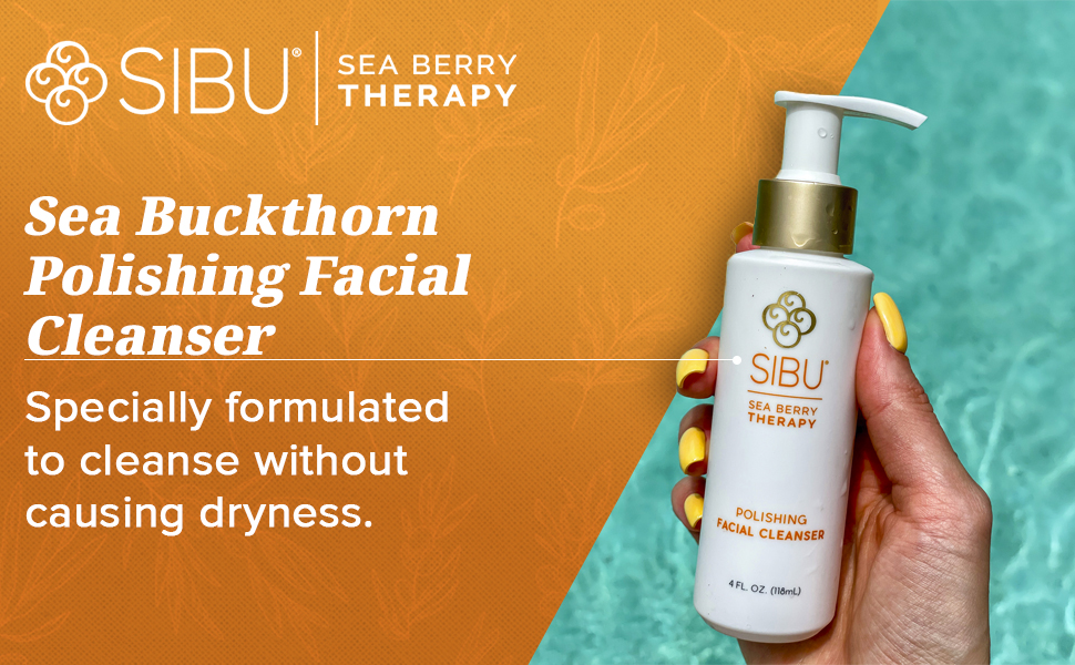 Sibu omega 7 Sea buckthorn Facial Cleanser healthy skin moisturize