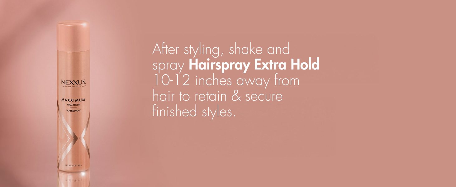 Product shot against pink background with white text.