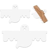 BENECREAT 2Pcs Acrylic Spinning Tool, 2 Sizes Ghost Shape Thread Winding Board for Embroidery Cro...