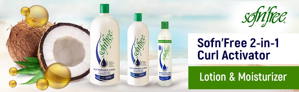 Sofn’Free Moisturizer & Curl Activator for Natural Hair, Soft Curls, and Waves hair curl enhancer