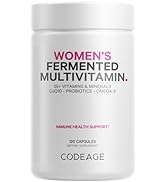 Codeage Women’s Daily Multivitamin, 25+ Vitamins & Minerals, Fermented, Organic Whole Foods, Prob...