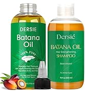 Dersie Batana Oil for Hair Growth Kit – 100% Pure Batana Oil & Batana Shampoo Sourced from Hondur...