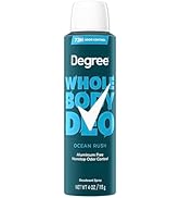Degree Men Whole Body Deodorant Spray for Men, Ocean Rush Scent, Aluminum Free 72H Odor Protectio...