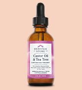 HERITAGE STORE Clarifying Scalp Treatment with Castor & Tea Tree Oil | Hair and Scalp Oil | w/Bla...