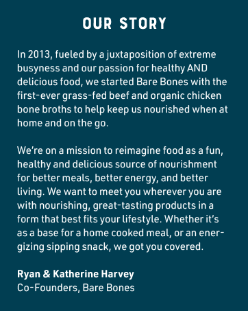 Bare Bones Instant Bone Broth High Protein Collagen Non GMO Low Sodium Zero Sugar Chicken Beef