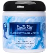 Camille Rose Black Castor Oil & Chebe Buttercream | 8 oz | Strengthening Texture Butter | Restore...