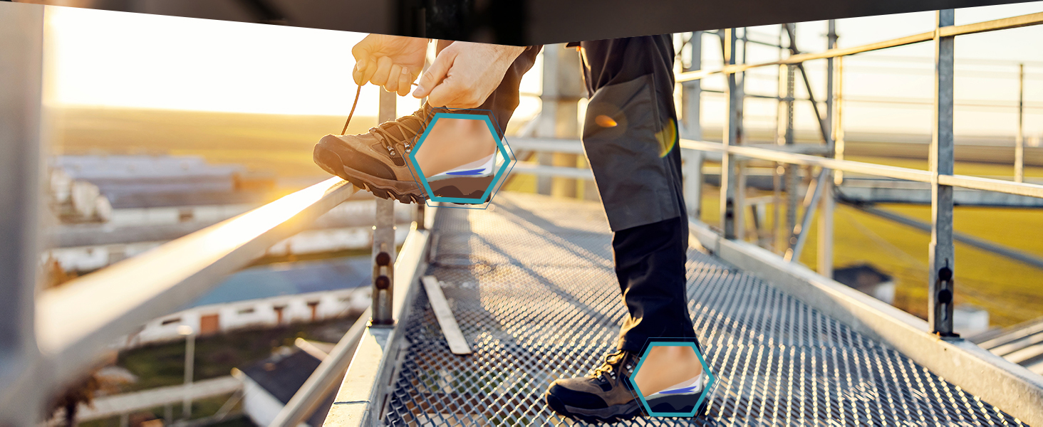 Ergonomic gel design adapts to your foot and fits most shoe types without slipping