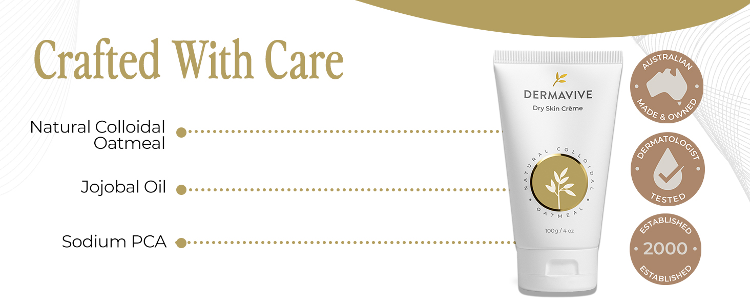 Natural ingredients cream for dry skin