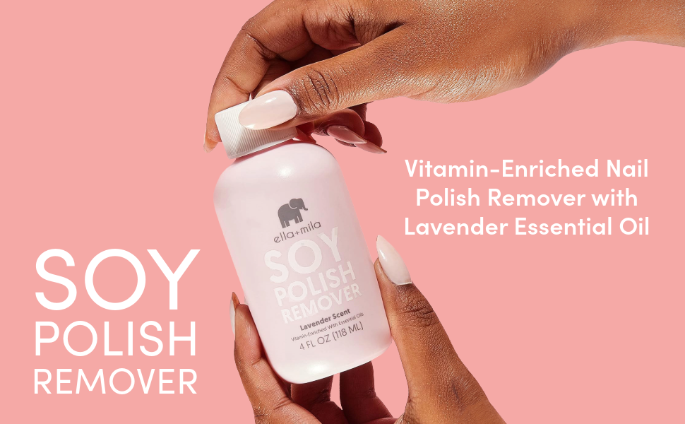 Acetone free nail polish remover gentle formula safe for fingernails and sensitive skin