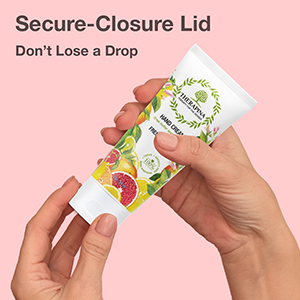 close up of mini hand lotion lid