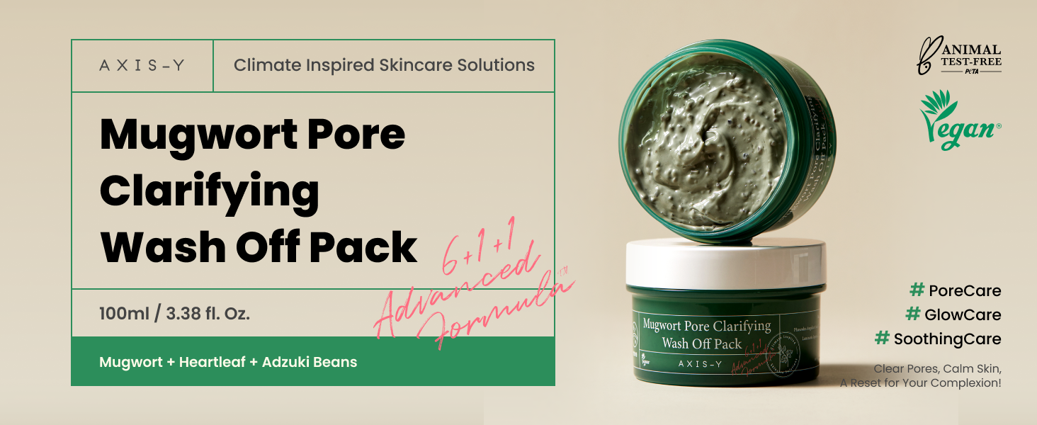 mugwort pore clarifying wash off pack