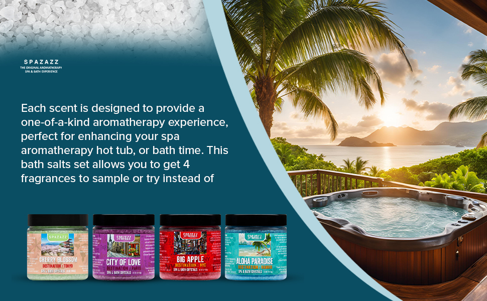 Spazazz Destination Collection Bath Salt Crystals