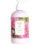 Camille Beckman Glycerine Rosewater Scented Silky Body Cream, Daily Moisturizer for All Skin Type...