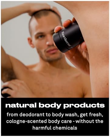Hawthorne Mens body care. Deodorant, body wash, bar soap for men