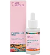 Good Molecules Hyaluronic Acid Serum - Hydrating, Non-greasy formula to Moisturize, Plump - 1% HA...