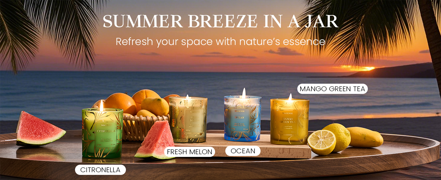 summer scented candles