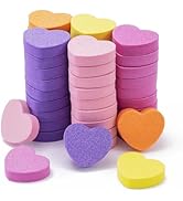 MelodySusie Heart Shape Mini Nail Buffer Block,100/180 Grit Double-Sided Sponge Nail File,Profess...
