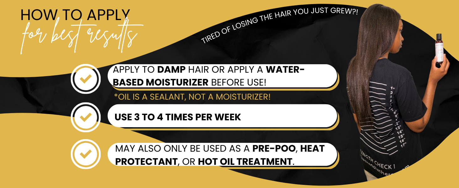 hair strengthening oil, hair oil for retention, hair growth oil, hair sealing oil, prevent breakage