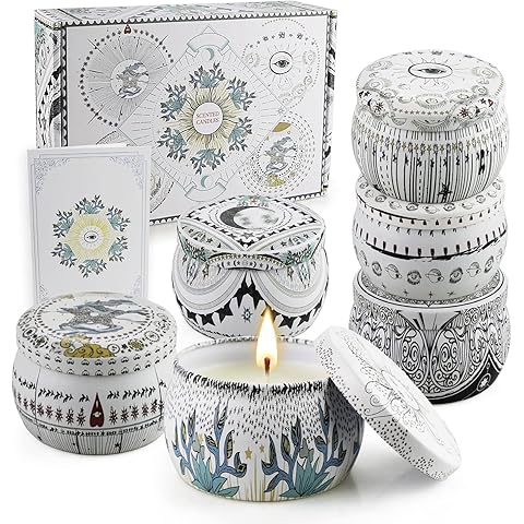 6 Pack Scented Candles Gift Set, Aromatherapy Candles for Home Scented, 200H Long L...