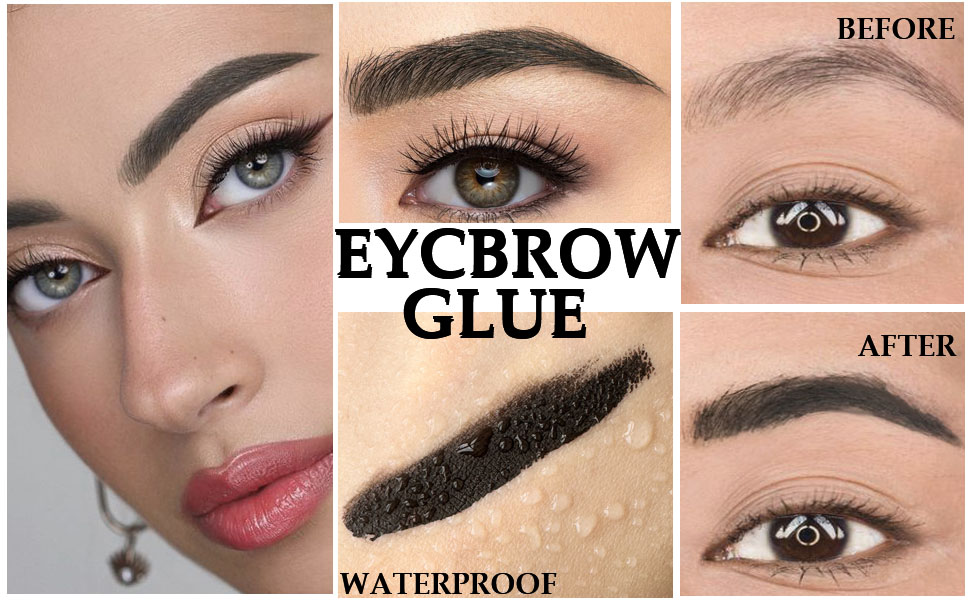 BINGBRUSH Tinted Thickening Eyebrow Mascara with Two Eyebrow Brushes