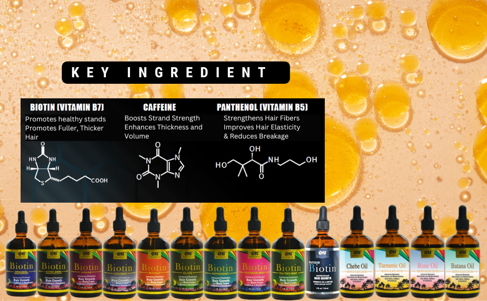 Jamaican Black Castor Oil, Biotin Oil, Key Ingredients and its key benefits