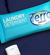 Terra Breeze Laundry Detergent Powder - 1.5 oz Individually Wrapped Packet (Case of 50)